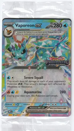 VAPOREON EX 023/131 Pokemon TCG Stamped Promo Miscellaneous Cards & Products NM - Image 1