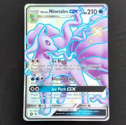 Pokemon Alolan Ninetales GX Full Art Holo TCG Card SV53/SV94 - Image 1