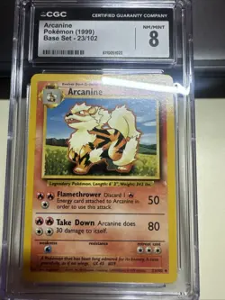 Arcanine Pokemon 1999 Base Set 23/102 Vintage - Image 1