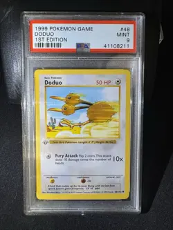Pokemon 1st Edition Mr. Mime Jungle #22 & Doduo Base Set #48 PSA 9 Lot 1999 - Image 3