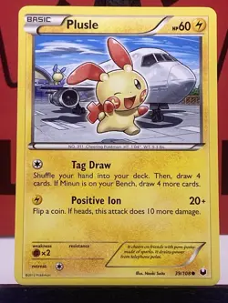 Plusle 39/108 Dark Explorers Common Regular Pokemon TCG 2012 LP - Image 3