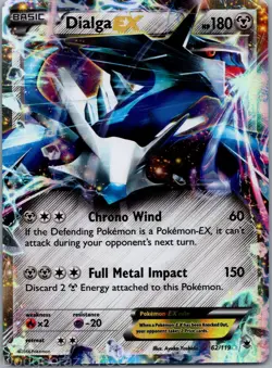 Dialga EX 62/119 Holo Rare EX Phantom Forces Pokemon MP - Image 1