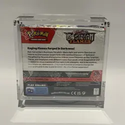 Pokemon Obsidian Flames Sealed Booster Box In Acrylic Case - Image 2