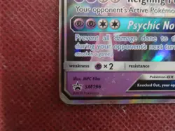 Pokemon TCG Mewtwo GX SM Black Star Promo SM196 Promo - Image 3