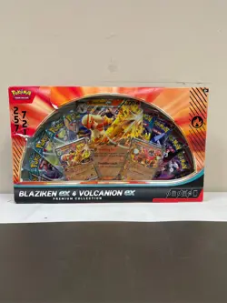 Pokemon TCG: Blaziken ex & Volcanion ex Premium Collection - 2025 Holiday Exclus - Image 1