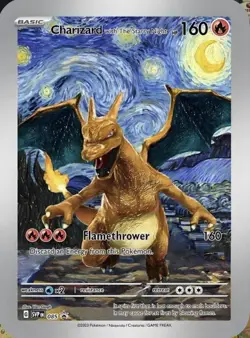Pokemon TCG Charizard with The Starry Night SVP EN 085 Promo English Van Gogh - Image 1
