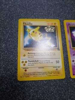 Pokemon Pikachu Mewtwo Kids WB The First Movie Promo (3) (4) 1999 NM - Image 2