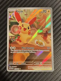 Pokemon TCG - Minun, Plusle - PAR EN Holo illustration Rare - Connecting Art - Image 4