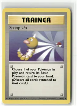 Pokemon Scoop Up 078/102 Normal Base Set Rare - Image 1