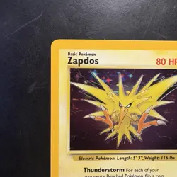 Pokemon Vintage Holo Zapdos 15/62 Fossil Corrected Unlimited Wotc 1999 - Image 2