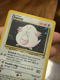Pokemon Chansey #3/102 Base Set 2 Holo Rare Unlimited LP - Image 4