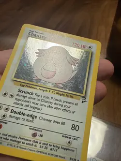 Pokemon Chansey #3/102 Base Set 2 Holo Rare Unlimited LP - Image 5