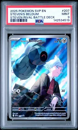 Pokemon: Steven's Beldum #207 Black Star Promo - PSA 9 - Image 1