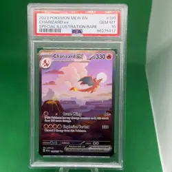 2023 POKEMON MEW EN-151 SPECIAL ILLUSTRATION RARE #199 CHARIZARD EX PSA 10 - Image 1