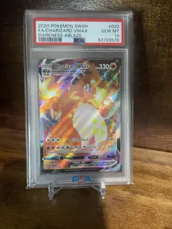 Charizard VMAX Pokemon Sword & Shield Darkness Ablaze PSA 10 GEM MT - Image 1