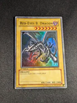 Yugioh - Red-Eyes B. Dragon SDJ-001 1st Ultra Rare HP - Image 1