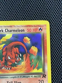 Dark Charmeleon 32/82 Team Rocket Unlimited Uncommon 2000 Pokemon LP+ - Image 3