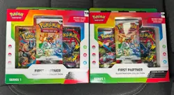 2X Pokemon TCG First Partner Illustration Collection Series 1 Box SEALED - Image 1