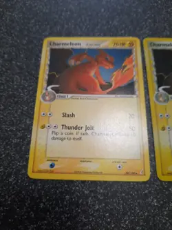 Pokemon 2006 Charmeleon Holo Stamped Crystal Guardians 30/100 Non holo LP-MP - Image 2