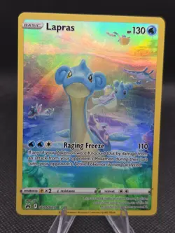 Lapras GG05/GG70 Pokemon Crown Zenith Galarian Gallery - NM - Image 1