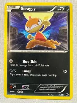 Scraggy 73/99 Uncommon Next Destinies Pokemon Moderately Played - Image 1