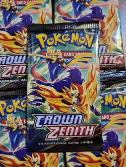 Pokemon Crown Zenith Booster Lot Of 5 Factory Sealed Packs - Image 2