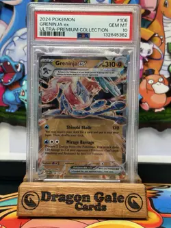 2024 POKEMON GRENINJA EX ULTRA-PREMIUM COLLECTION #106 Metal GEM MINT PSA 10 - Image 1