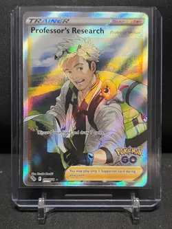 Professor's Research 078/078 Ultra Rare Holo Pokemon 2022 Sword & Shield GO NM - Image 1