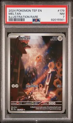 PSA 7 Meltan 179/162 Pokemon Temporal Forces NM/M - Image 1