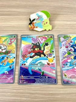 Pokemon 2026 First Partner Illustration Collection Series 1 Promos Set 43 44 45 - Image 3