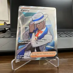 Pokemon Cyrano 230/191 Surging SparksTrainer Ultra Rare Full Art Holo 2024 - Image 1