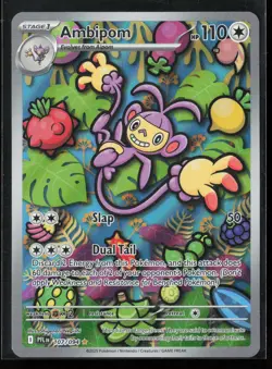 Ambipom 107/094 ME02: Phantasmal Flames Illustration Rare Pokemon TCG NM - Image 1