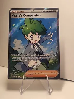 Wally's Compassion 176/132 Mega Evolution Secret Rare Pokemon TCG NM - Image 1