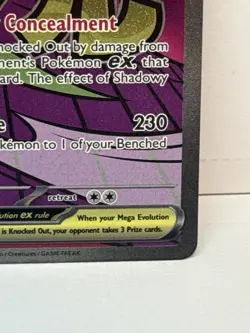 Pokemon Mega Gengar EX Full Art Holo Double Rare 269/217 Taiga Kasai 350 HP 230 - Image 4