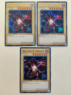 3x Red-Eyes B. Dragon LC01-EN006 Ultra Rare Limited Edition VLP - Image 1