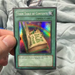 Yu-Gi-Oh! Toon Table of Contents TP6-EN002 Super Rare HEAVY PLAY - Image 1