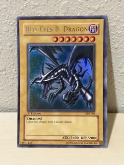 Yu-Gi-Oh! Konami Red-Eyes B. Dragon Ultra Rare SDJ-001 1st Edition Holo English - Image 1
