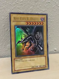 Yu-Gi-Oh! Konami Red-Eyes B. Dragon Ultra Rare SDJ-001 1st Edition Holo English - Image 3