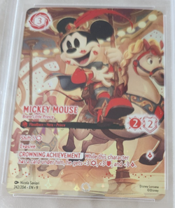 2025 DISNEY LORCANA EN 9 #242/204 MICKEY MOUSE ICONIC PSA 10 Brave Little Prince - Image 2