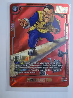 Bandai Dragon Ball Super Card Game Mercenary Tao SB02-056 SR Foil Battle - Image 1