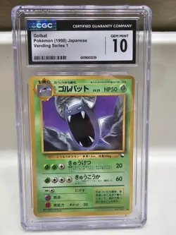 CGC 10 GEM MINT Golbat 1998 Vending Series 1 Japanese 42 Pokemon Card - Image 1