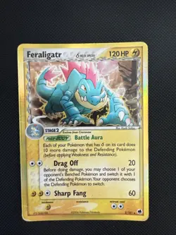 Pokemon Feraligatr (Delta Species) 2/101 Dragon Frontiers Reverse Holo Card - Image 1