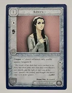 MIDDLE-EARTH CCG MECCG ARWEN WIZARDS UNLIMITED METW TWUL RARE LOTR CARD GAME - Image 1