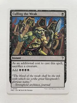 MTG Culling the Weak (White Border) 0040 MB2 - Image 1