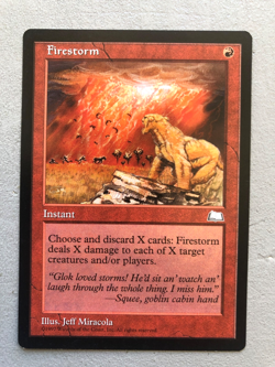 Mtg Carte Magic Weatherlight Firestorm English LP - Image 1