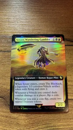 Setzer, Wandering Gambler (Extended Art) FOIL - Commander: FINAL FANTASY (183) - Image 1