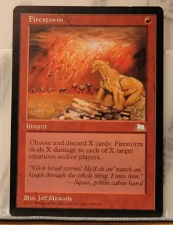 Mtg FIRESTORM LP Weatherlight Reserve List -Argo- - Image 1