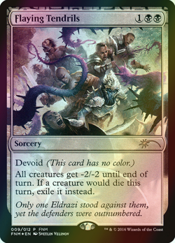 MTG Flaying Tendrils Tourney Fnm Foil ** Friday Night Magic 2016 ** English (NM) - Image 1