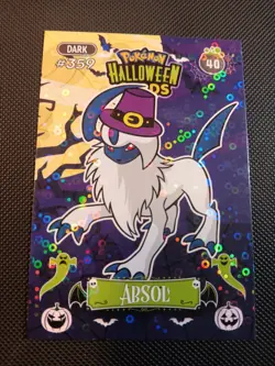 Pokemon 2025 DKV Collectoons Set Halloween Absol 40 Circle Holo Peru - Image 1