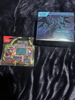 Pokemon TCG Phantasmal Flame(ETB, 3 pack blister) - Image 1